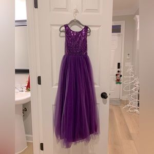 Girls formal purple gown size 12